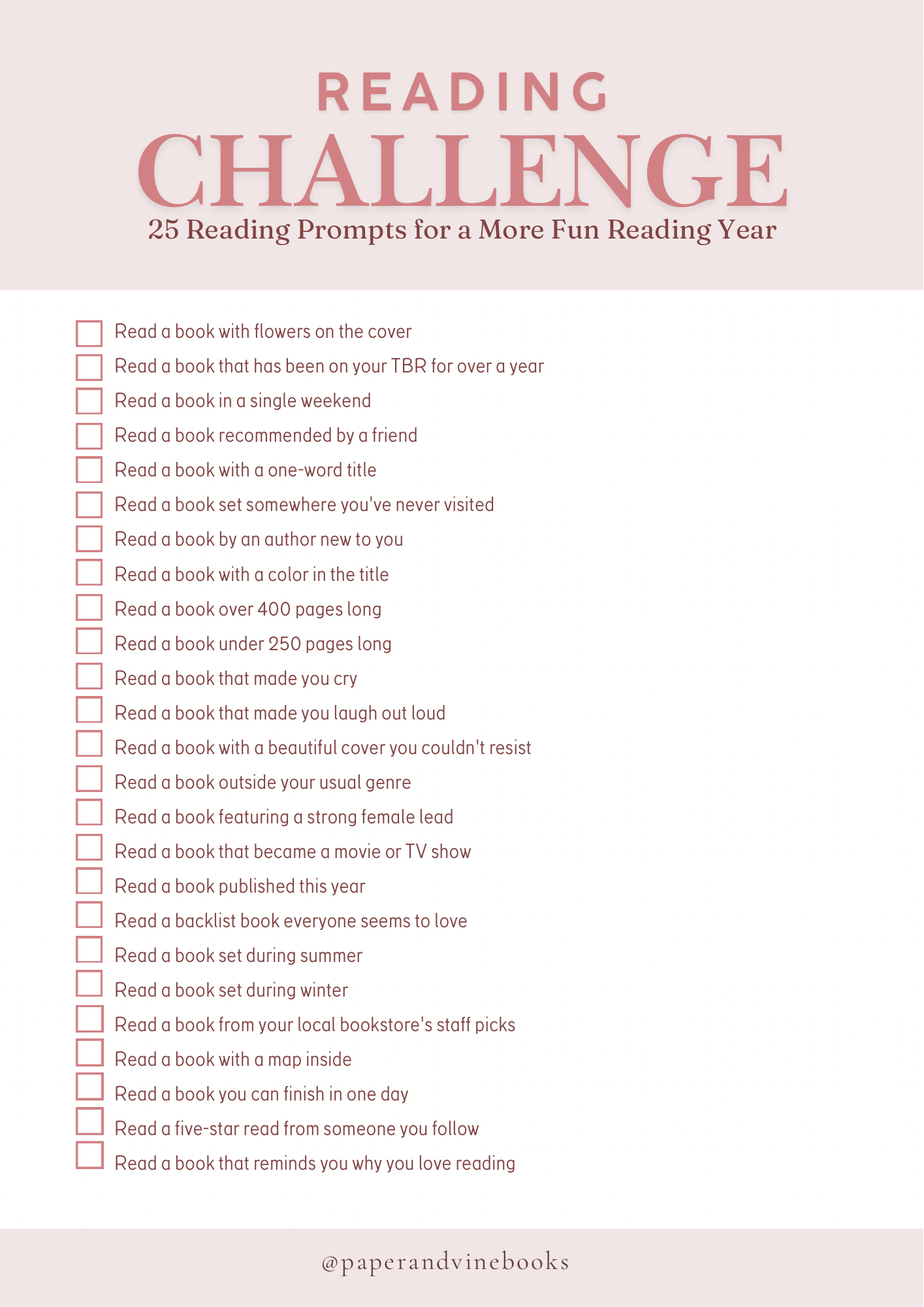 image of a challenge printable