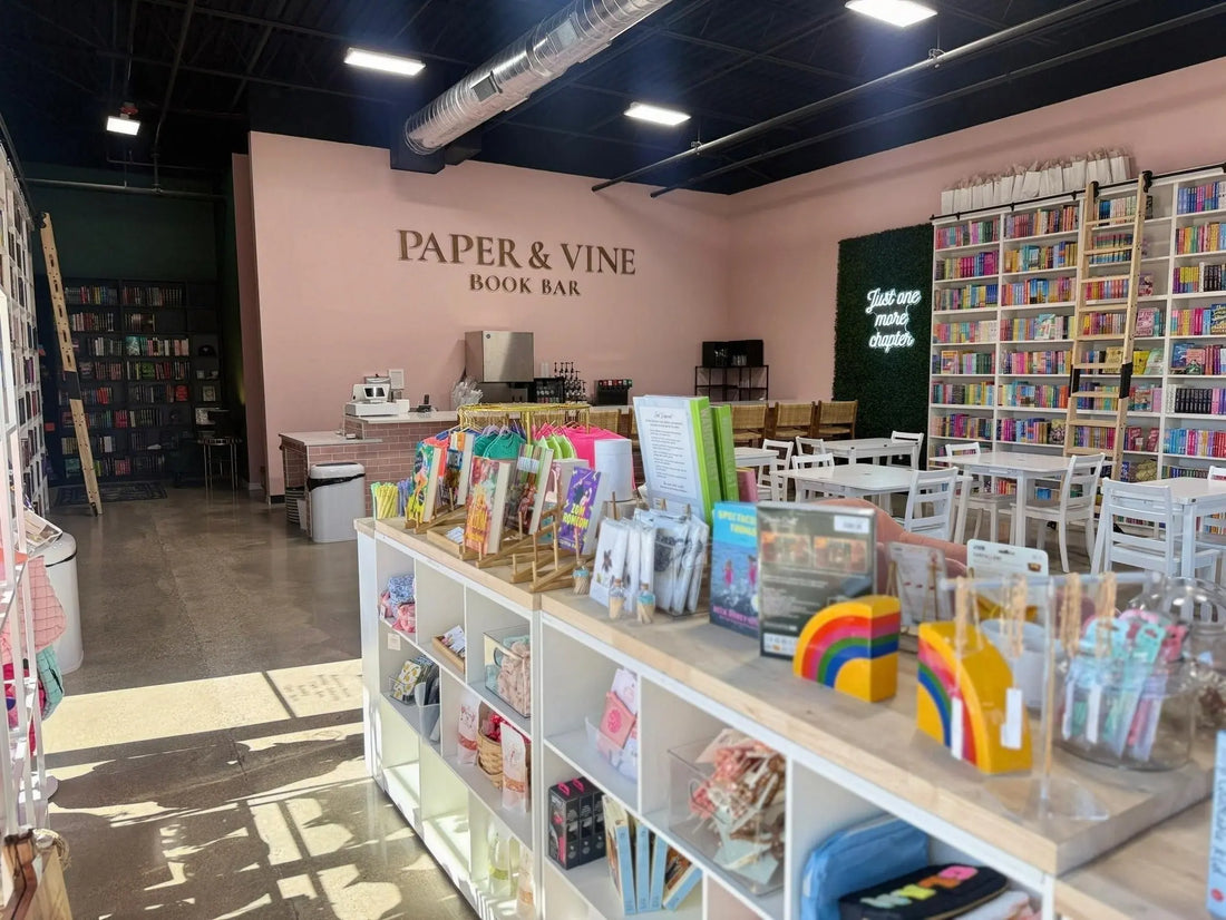 Turning the Page: A New Chapter Begins at Paper & Vine Book Bar! Paper & Vine Book Bar