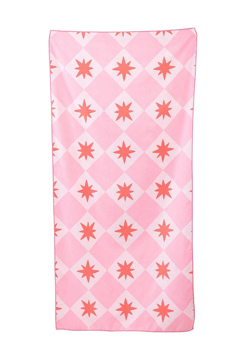 Lobster Wholesale Quick Dry Reversible Pool Towel: Pink - Paper & Vine Book Bar