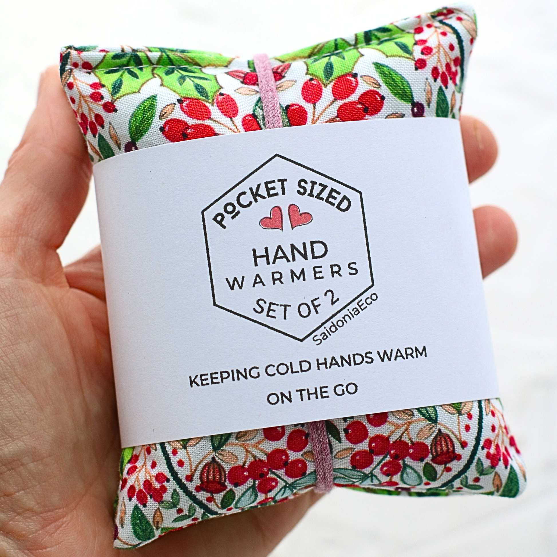 Buy now Microwavable Hand Warmers ⋆ Random Winter Designs in cozy fleece, red plaid, perfect for cold weather essentials