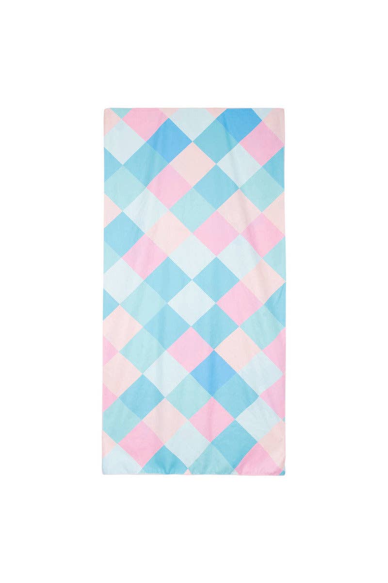 Cool Flowers Quick Dry Beach Towel: Multicolored - Paper & Vine Book Bar