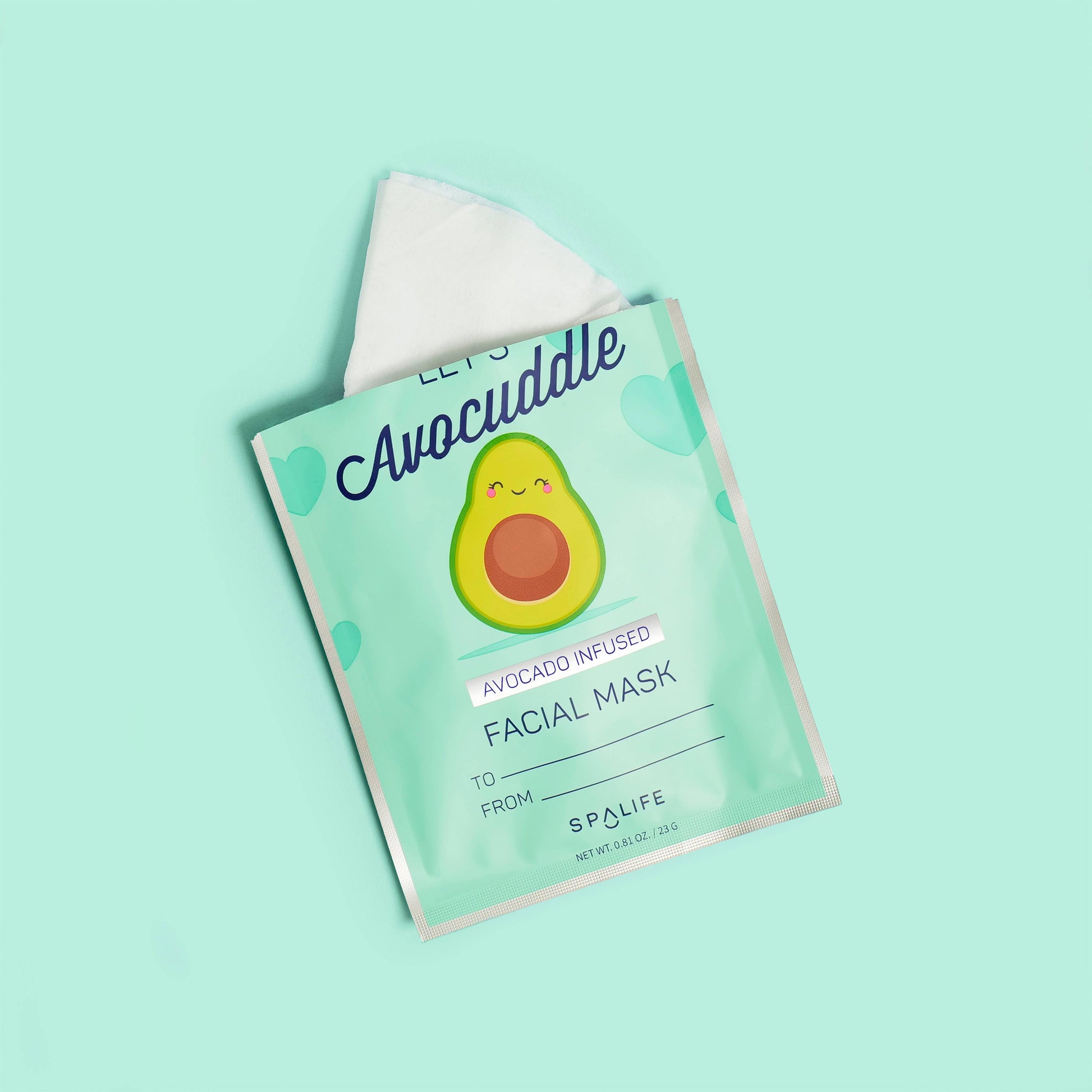 Let's Avocuddle Valentine's Day Moisturizing Sheet Mask for intense hydration and radiant, rosy skin
