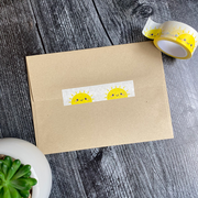 Cute Happy Sunshine Washi Tape 20mm x 10m, bright sunny pattern, perfect stocking stuffer gift idea