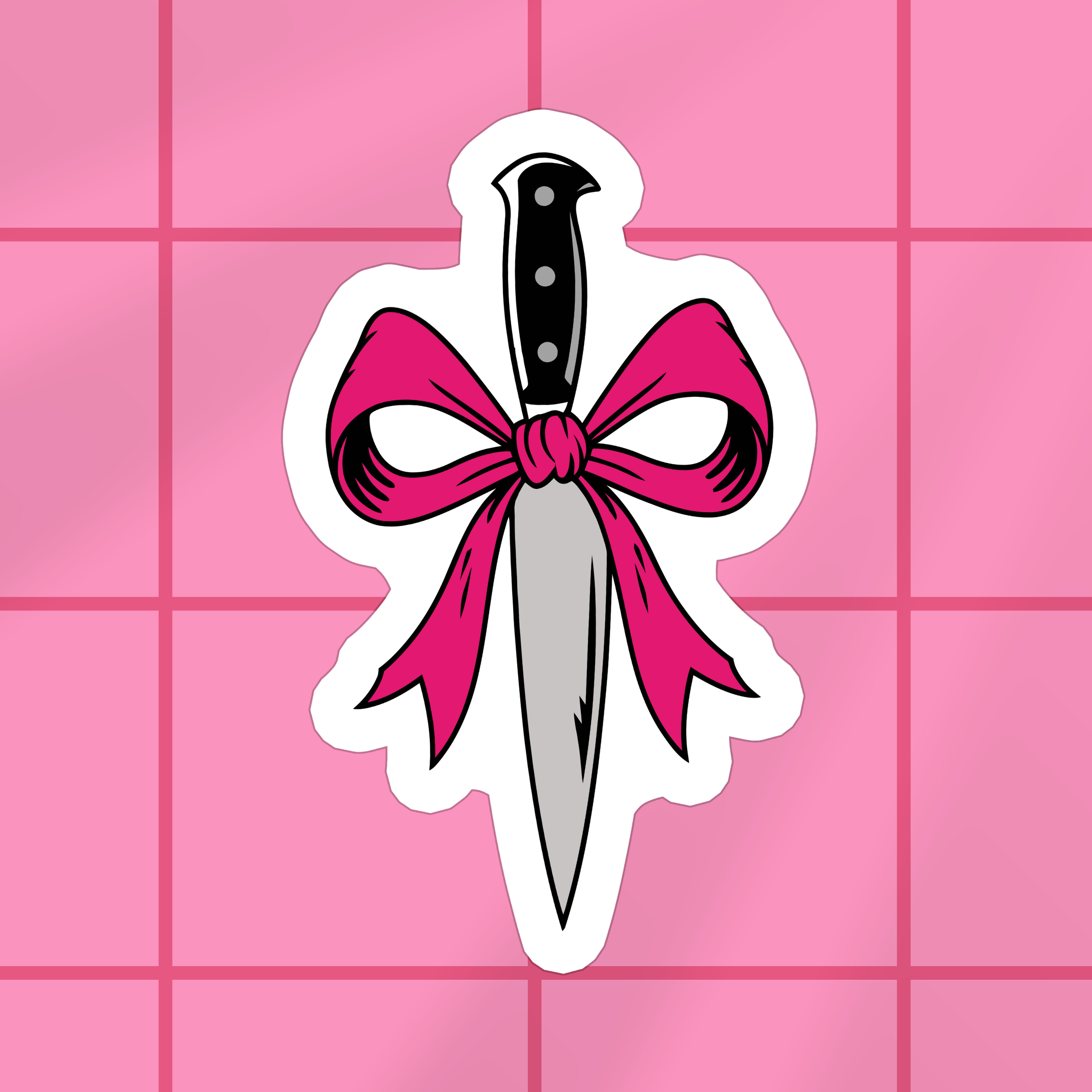 Bow Knife Vinyl Sticker