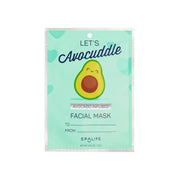 Let's Avocuddle valentines' Day Moisturizing Sheet Mask — avocado-infused hydration for nourished skin.