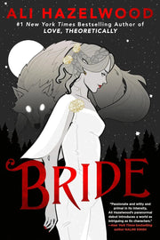 Bride in a white wedding gown with lace bodice, long flowing train, and delicate veil.