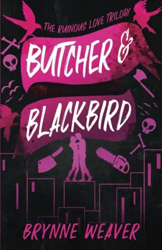 Butcher & Blackbird logo on rustic butcher shop packaging, premium quality meat branding.