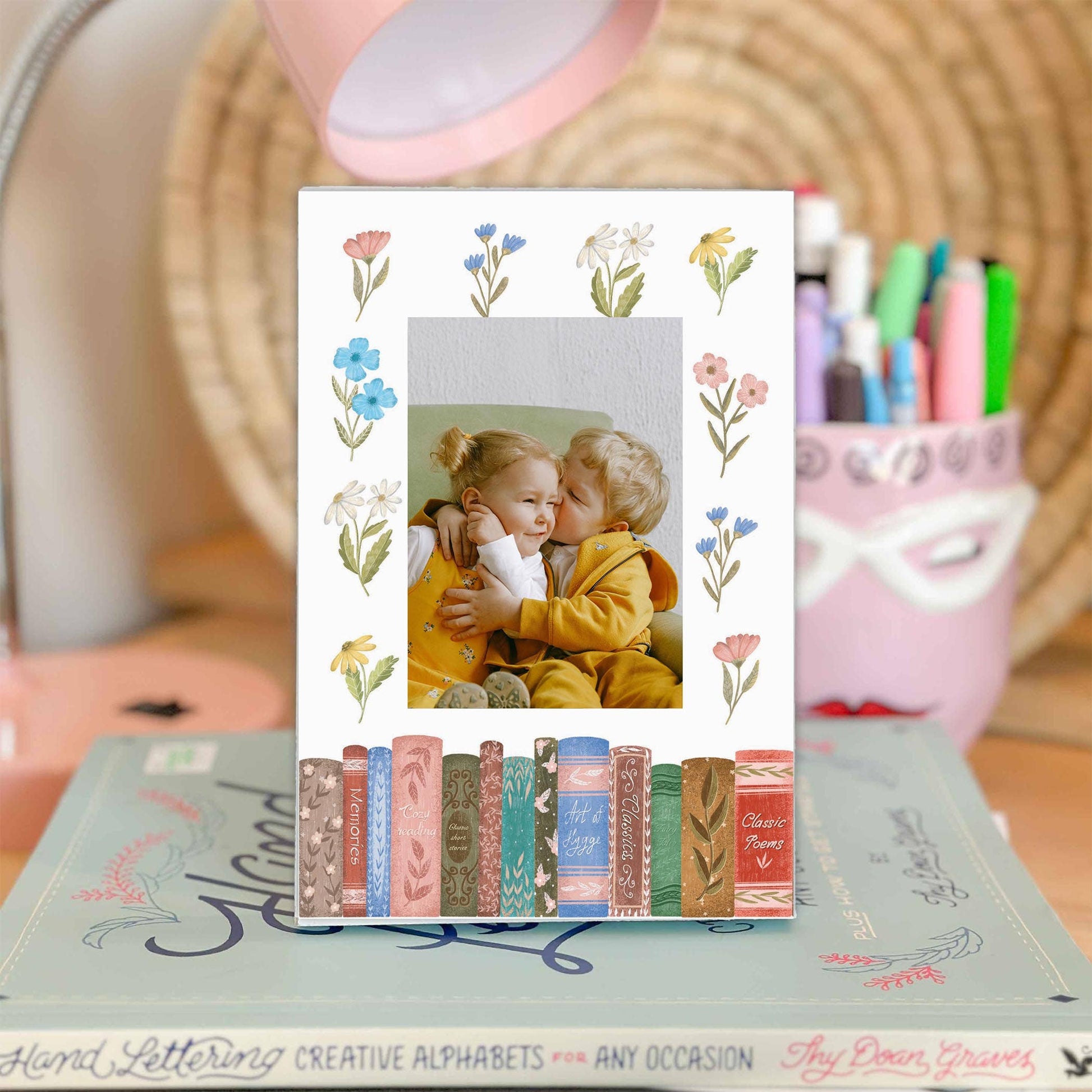 Mini Frame-Pretty Little Chapters Row of Books: White / Regular - Paper & Vine Book Bar