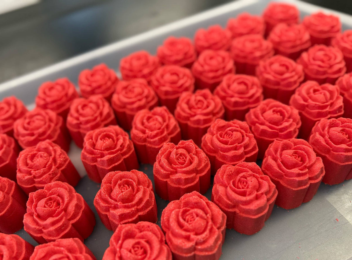 Rose Mini Bath Bomb - Paper & Vine Book Bar