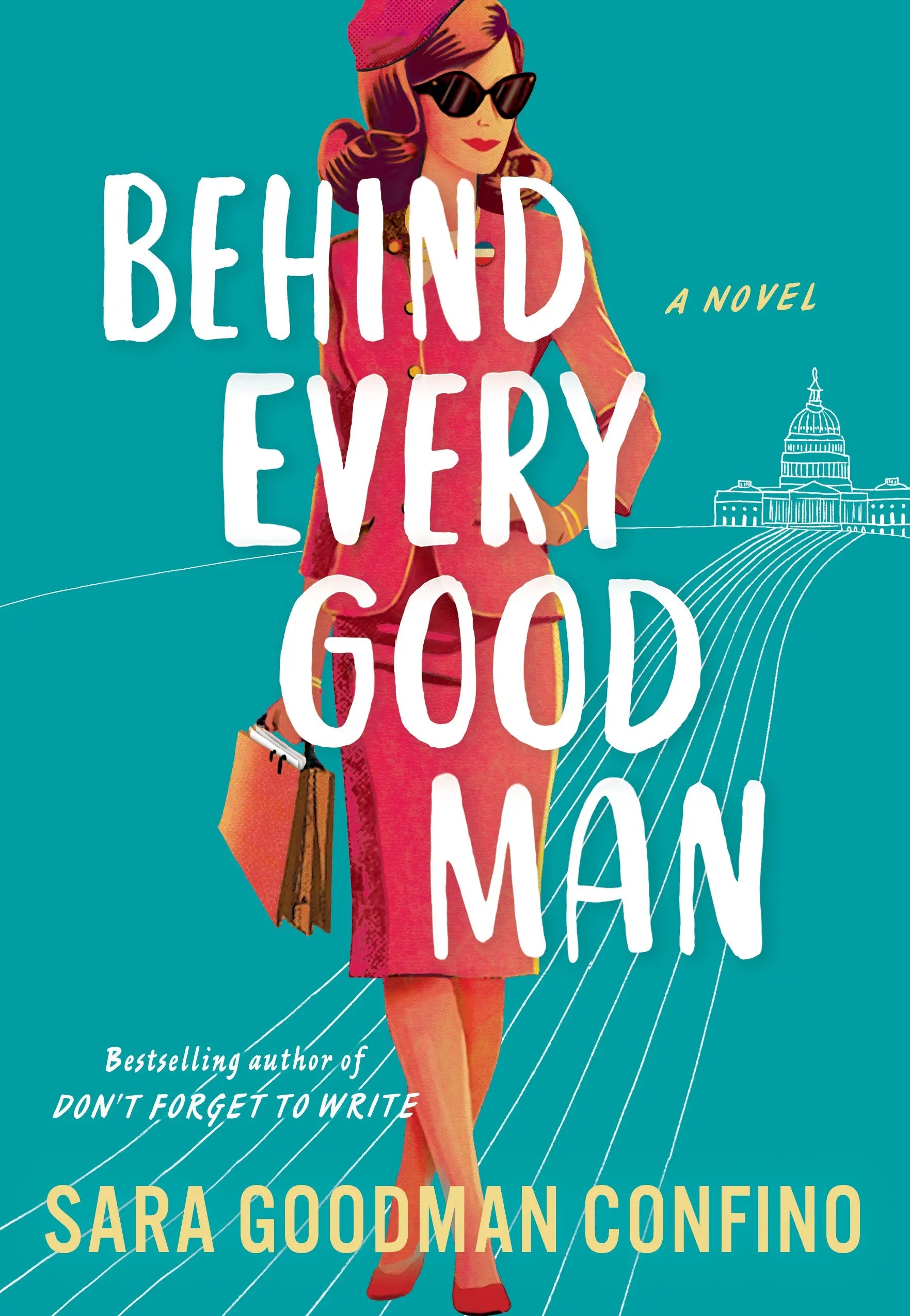 Behind Every Good Man poster: bold typography, motivational quote art for wall decor in offices and living spaces.