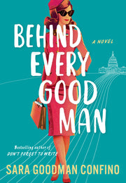 Behind Every Good Man poster: bold typography, motivational quote art for wall decor in offices and living spaces.