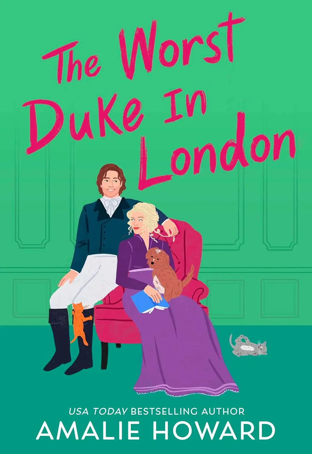 The Worst Duke in London book cover - Regency-era historical romance novel featuring a witty duke.