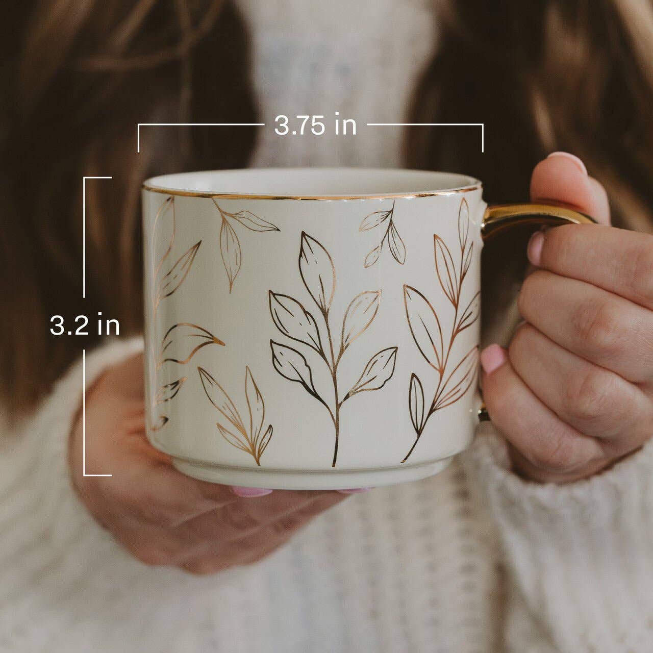 Bow Gold Coffee Mug - Paper & Vine Book Bar