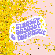 Stress Obsessy Sticker - Paper & Vine Book Bar
