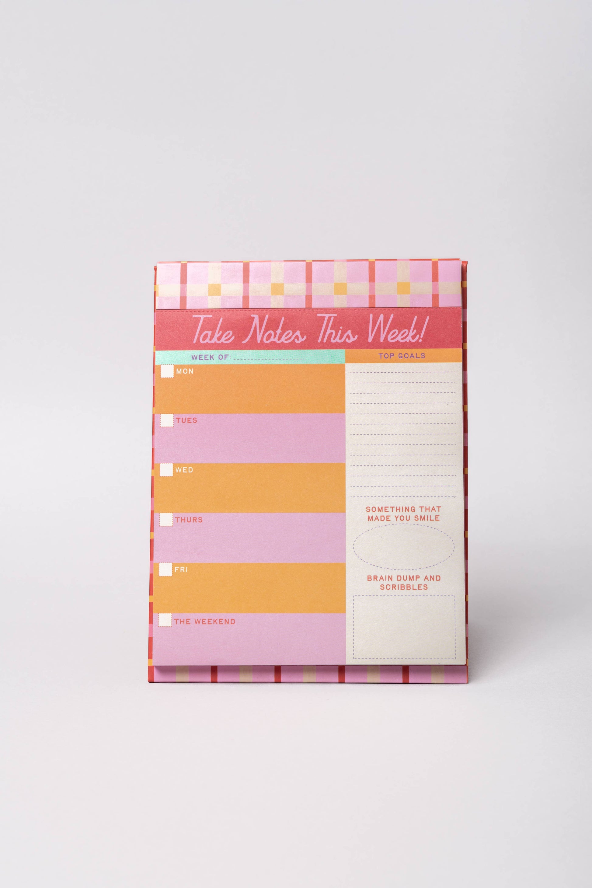 Week to Week Desk Planner - take notes this week with a weekly planner for note-taking and organization.