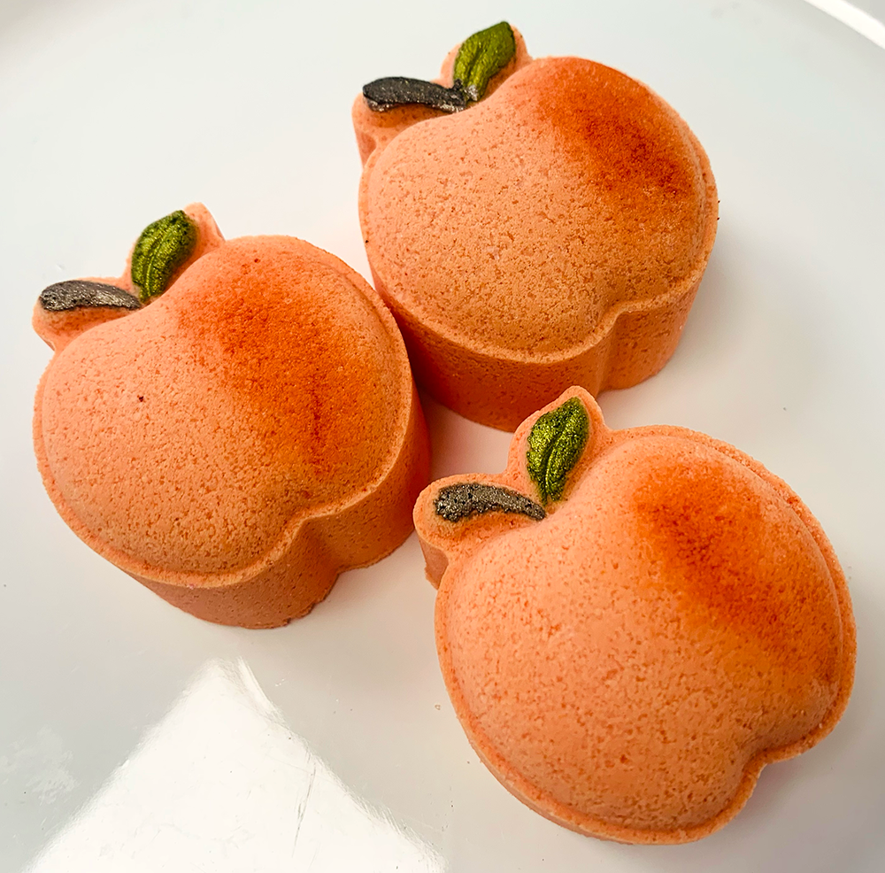 Little Peach Mini Bath Bomb - Paper & Vine Book Bar