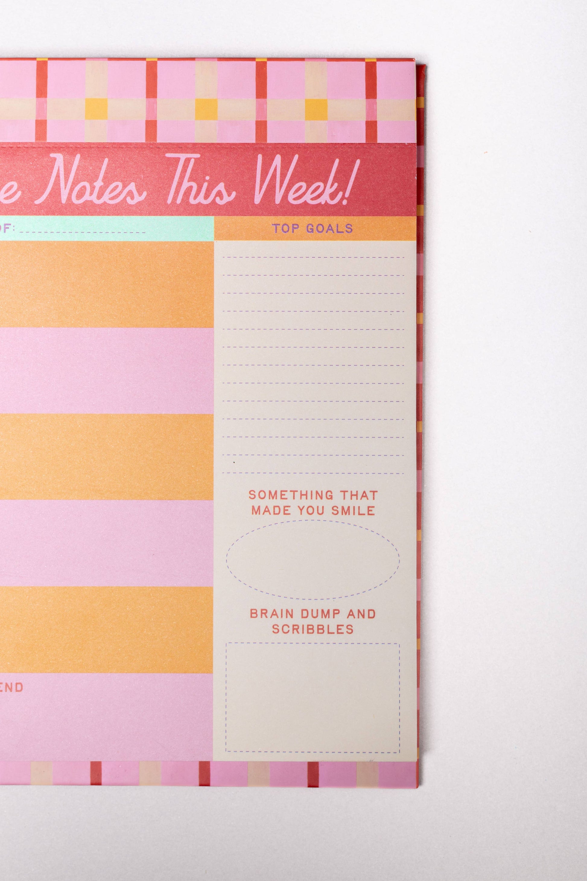 Week to Week Desk Planner - Take Notes This Week: a weekly planner for notes and desk organization.