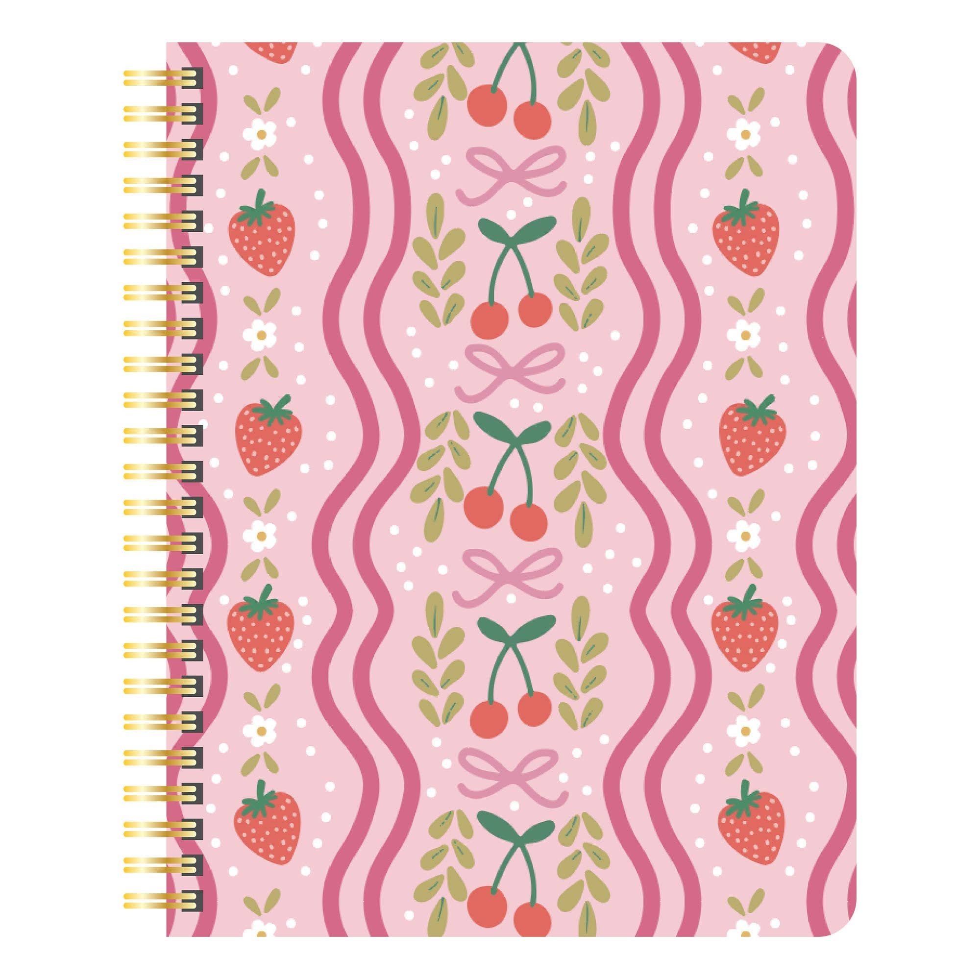 Berries & Bows Spiral Notebook - Paper & Vine Book Bar