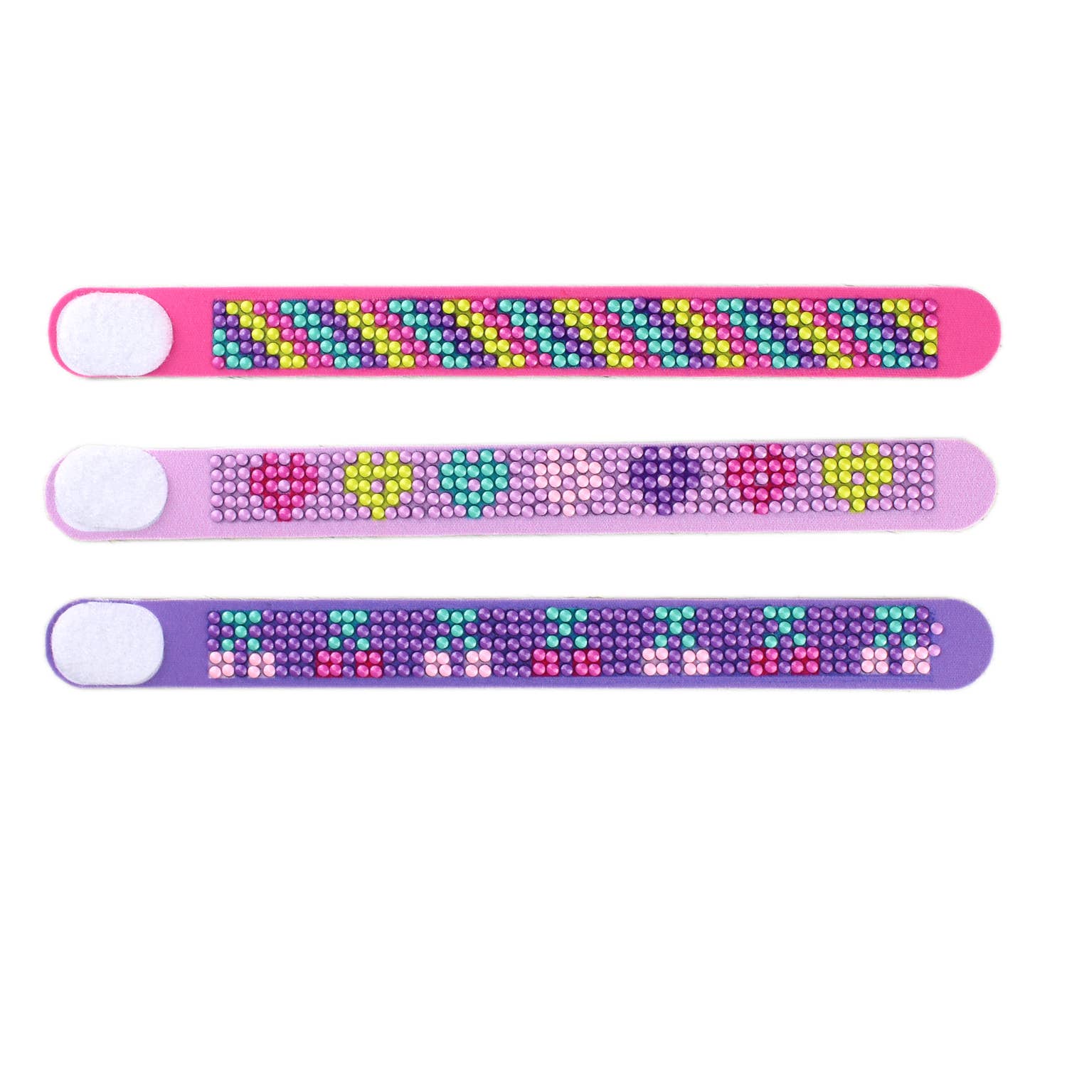 Buy Cherry Hearts Diamond Painting Bracelet Kit: 01 Multi, colorful DIY craft set for jewelry making, bead embroidery style.