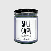 Aromatherapy Self Care Candle with Lavender Scent, Hand-Poured Soy Wax, 8oz for Relaxation and Stress Relief