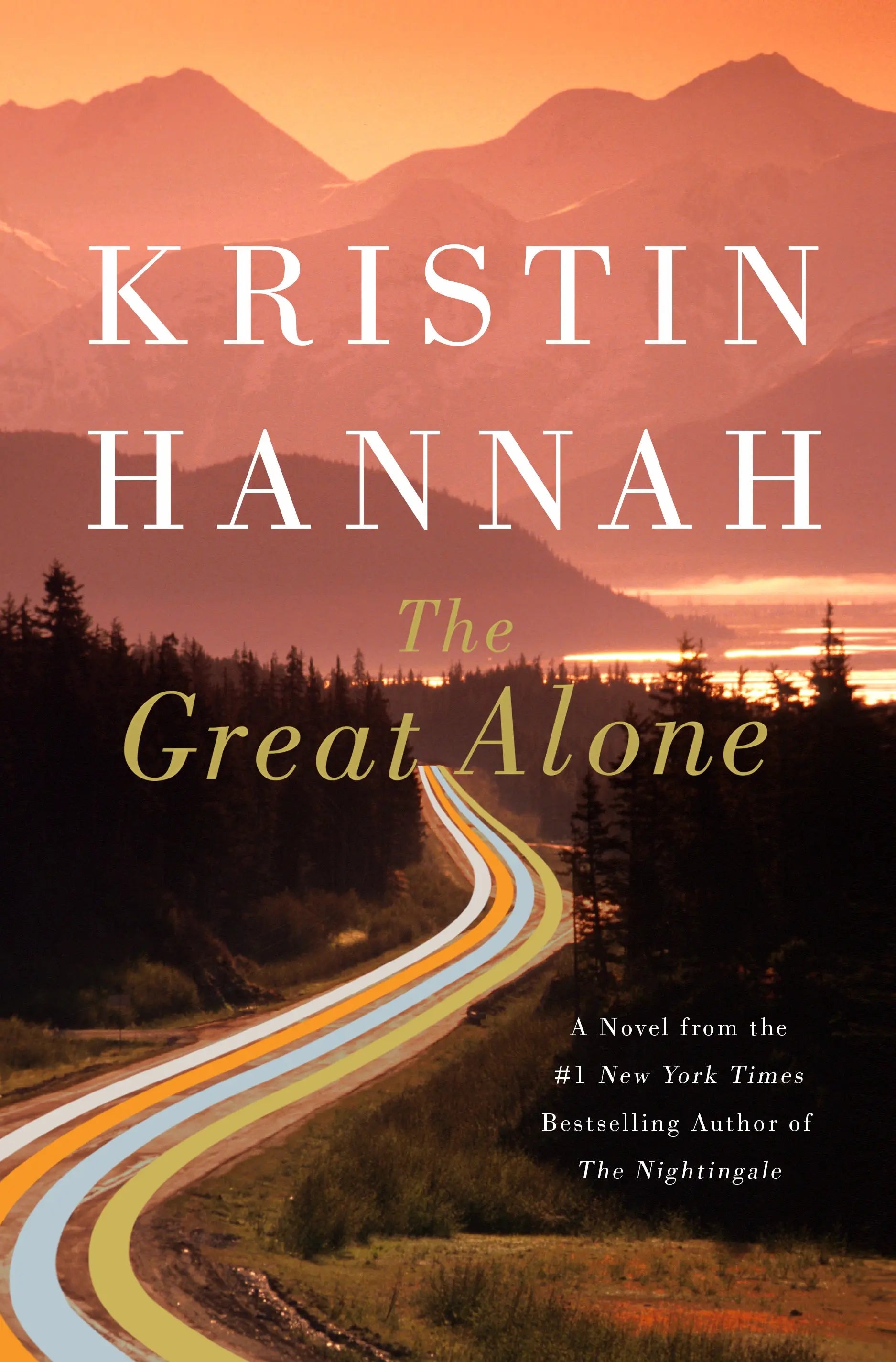 Buy Great Alone hardcover book, best-selling adventure novel, vivid blue cover, 368 pages