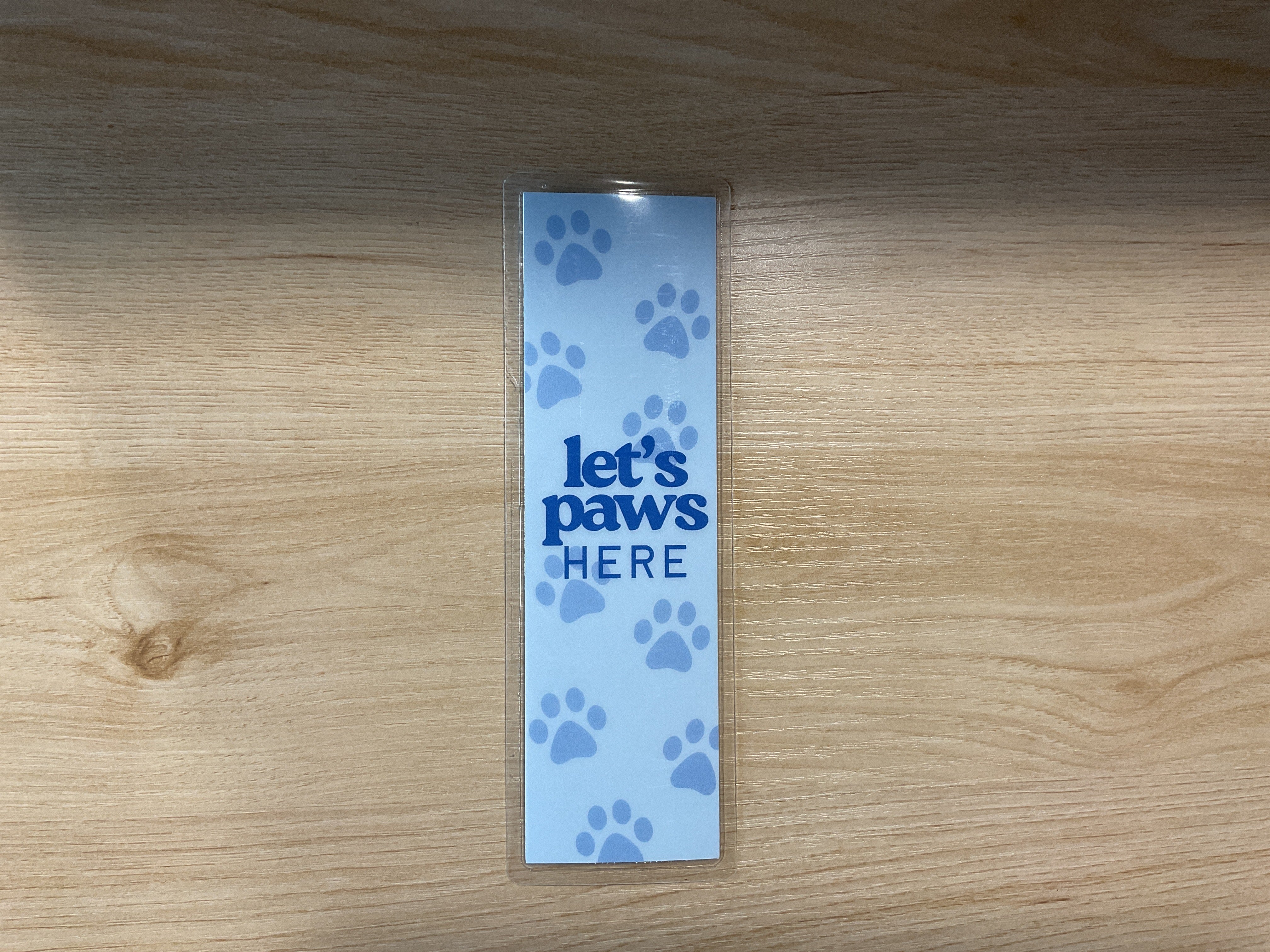 Paws Here Bookmark