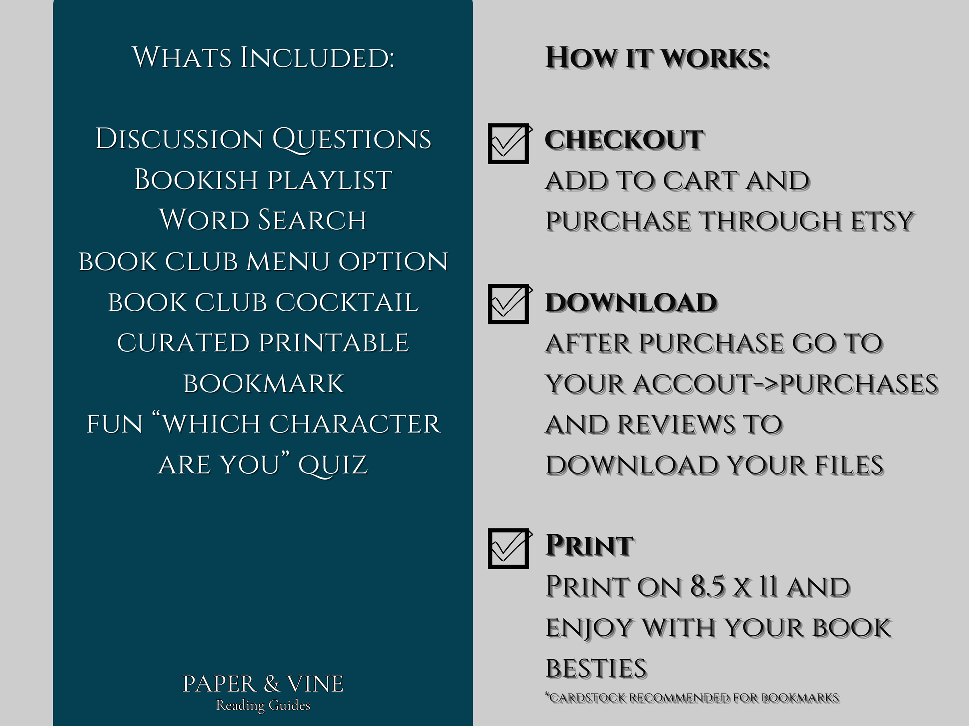 My Husband's Wife: Book Guide Printable - Alice Feeney - Paper & Vine Book Bar