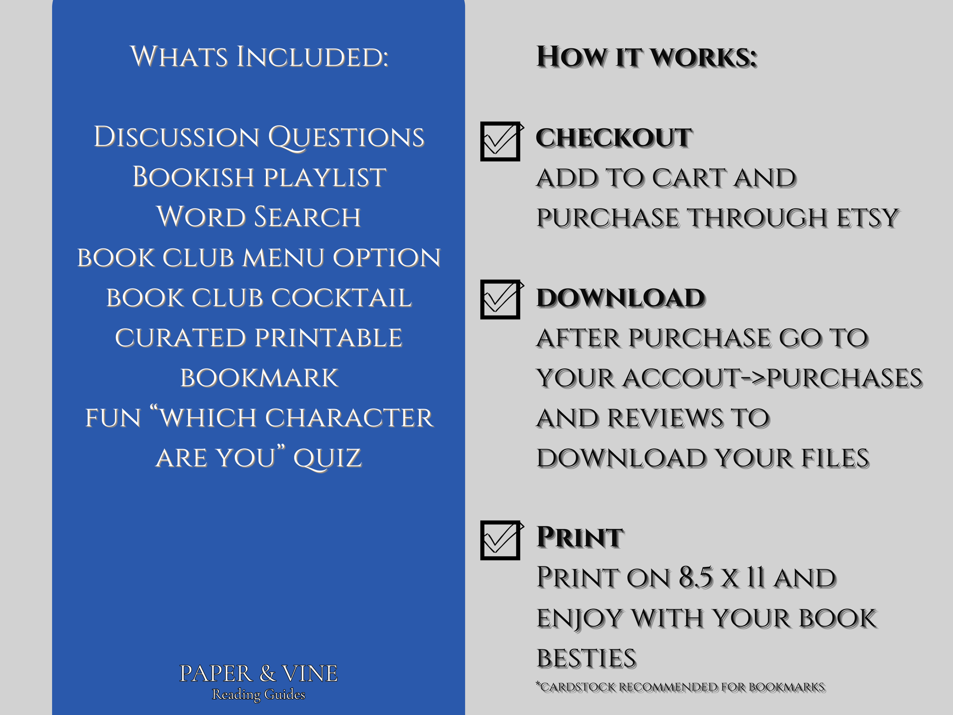An Academic Affair: Book Club Guide Printables, editable, printable discussion guides and worksheets for book clubs