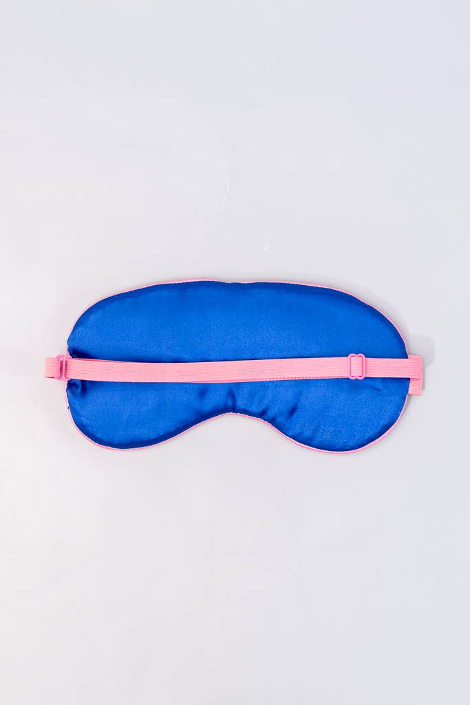 Getaway Eye Mask - Greetings from Paradise: soft, light-blocking sleep mask for travel and relaxation.