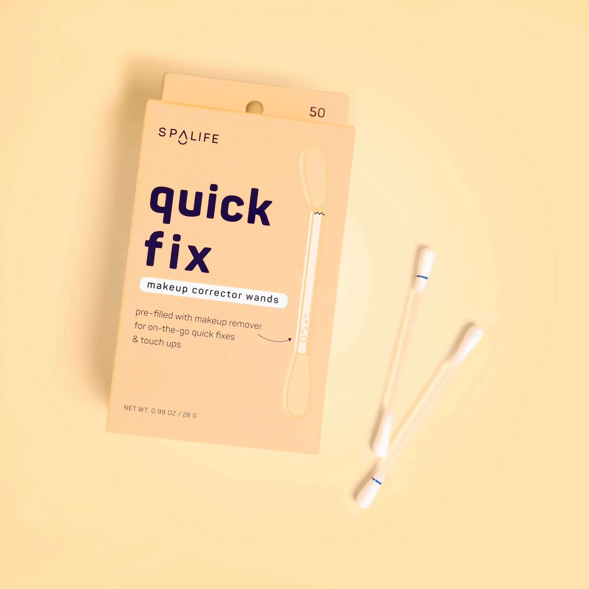 Quick Fix Makeup Corrector Wands - 50 Count, precision-tip cotton swabs for flawless makeup application, easy to use and d...