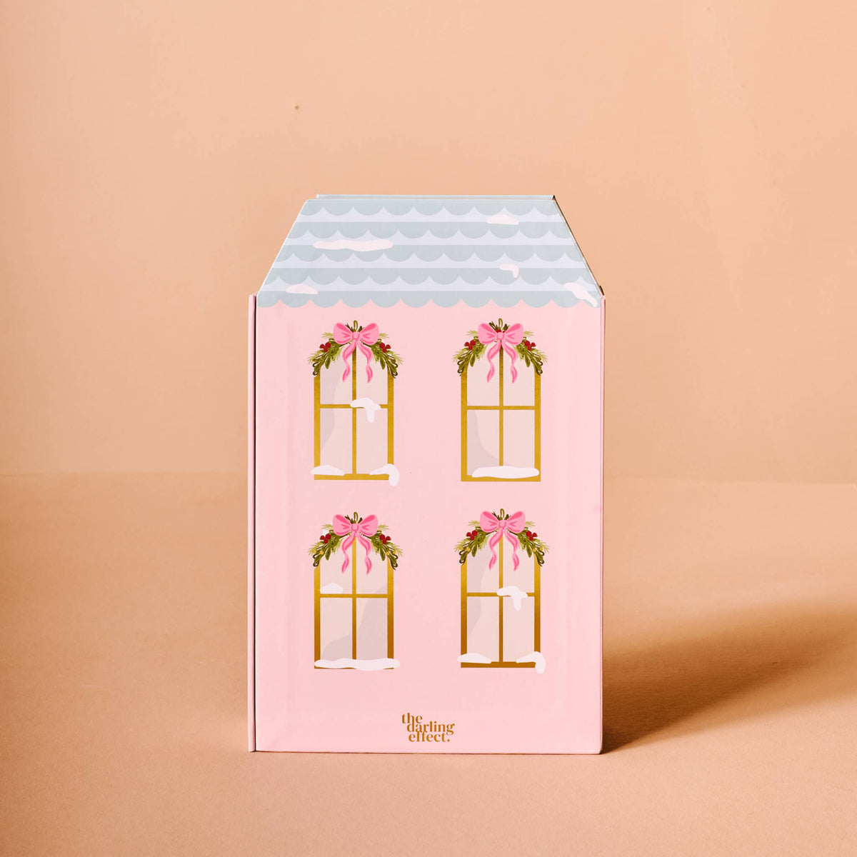 Coquette Christmas Ornament Advent Calendar with 24 unique, hand-painted mini decorations for festive holiday decor