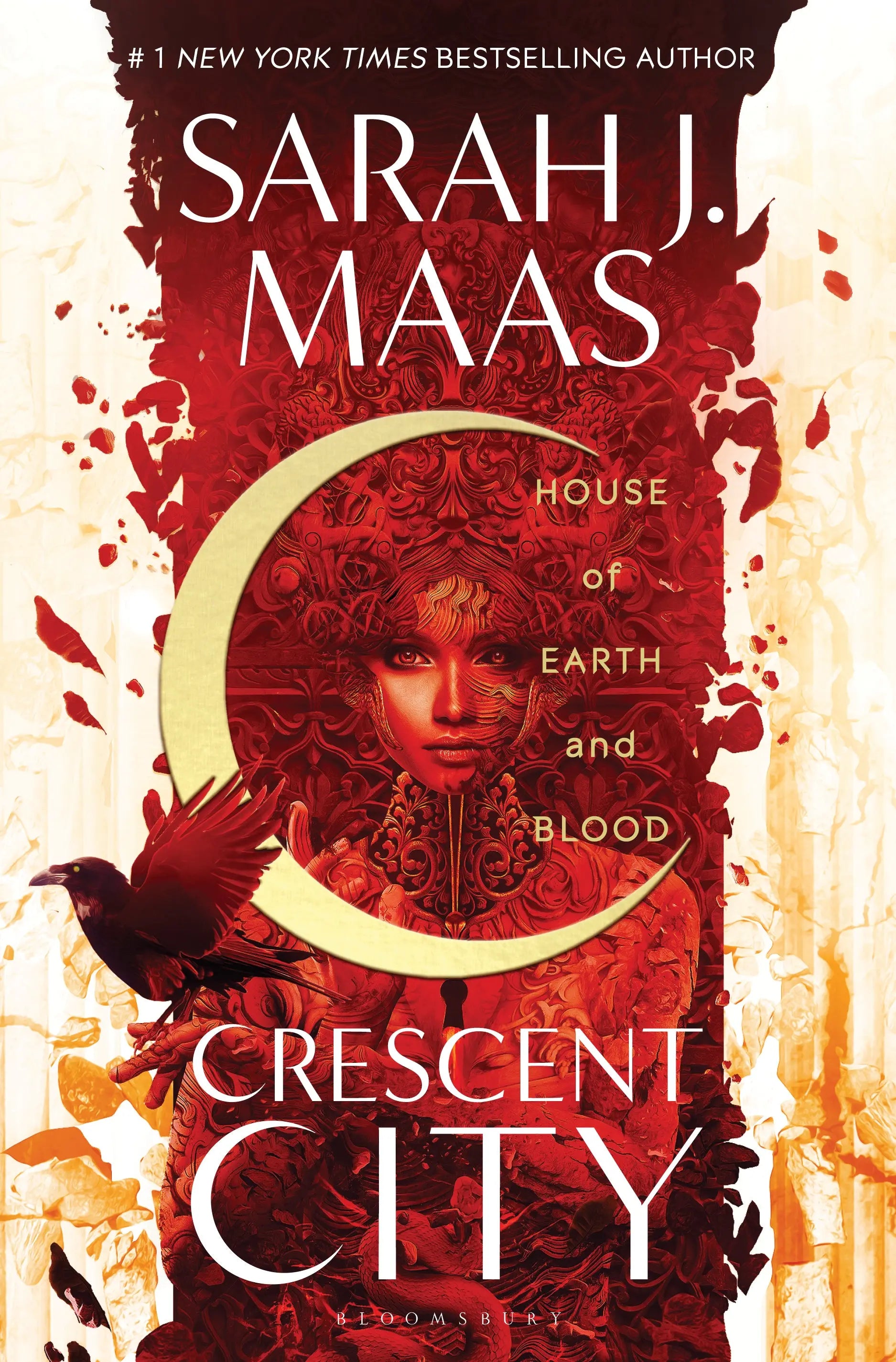 House of Earth and Blood - fantasy novel cover by Sarah J. Maas; Crescent City series, first book.