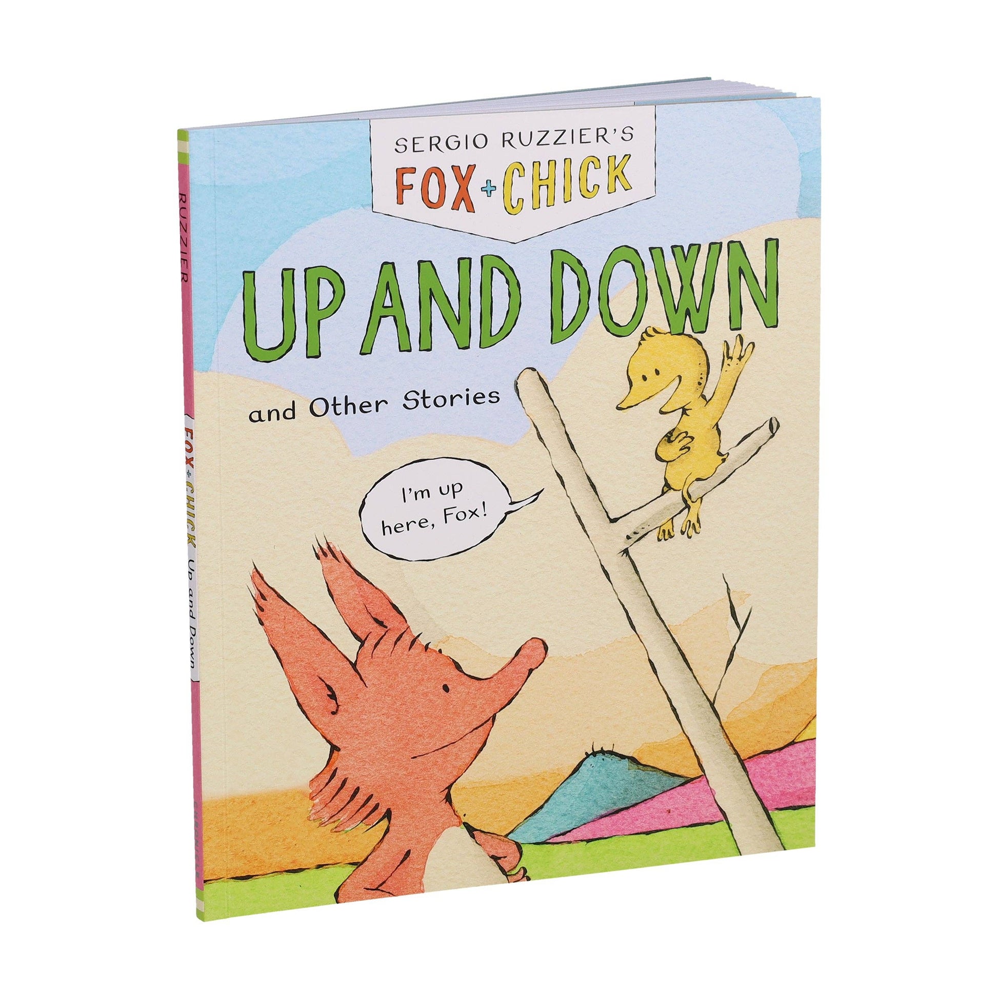 Fox & Chick: Up and Down children's book, colorful illustrated hardcover, engaging story for early readers