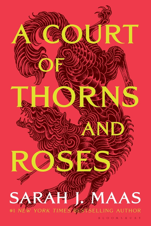 A Court of Thorns and Roses book cover - YA fantasy novel by Sarah J. Maas, fae romance, magic