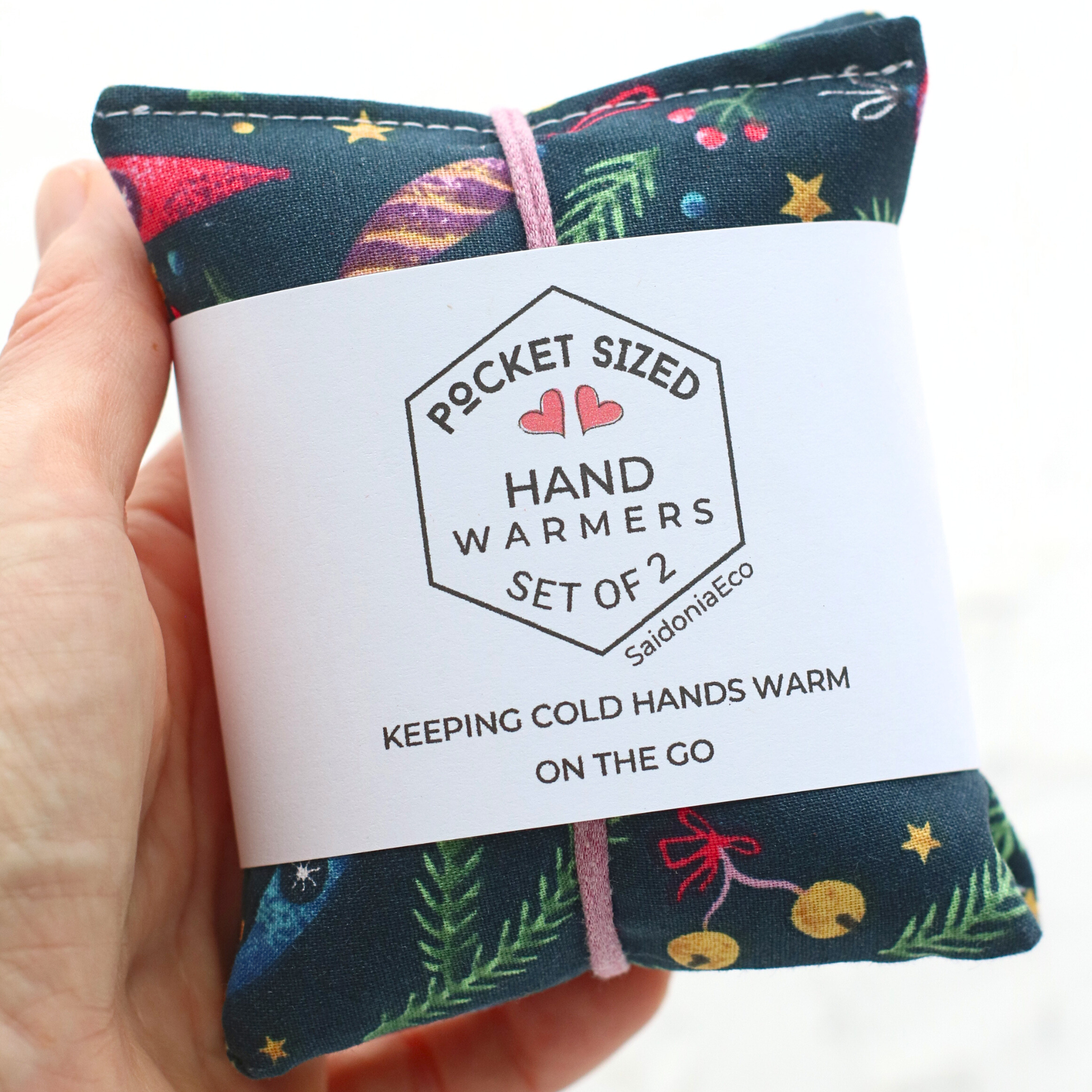 Buy Microwavable Hand Warmers ⋆ Random Winter Designs in cozy fleece, red plaid, perfect for cold weather essentials
