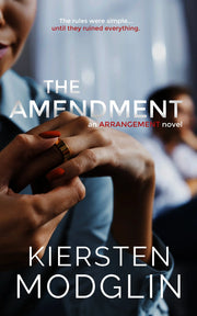 The Amendment book cover: historical/legal theme, bold typography, hardcover edition, 320 pages.