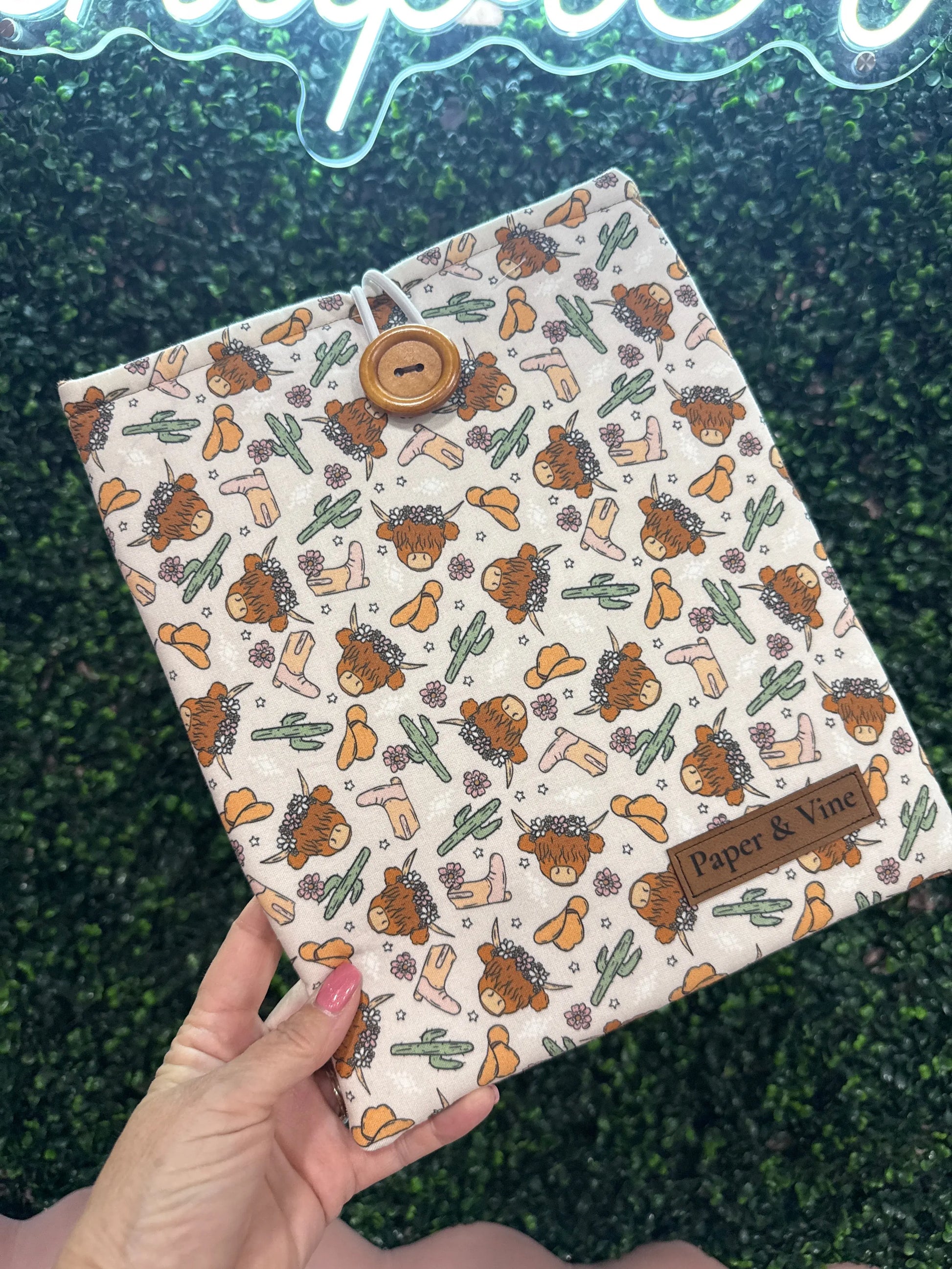 Book Sleeve (Large) - Paper & Vine Book Bar