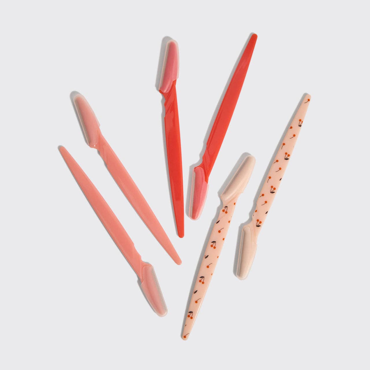 Recycled Plastic Dermaplaners 6pc Set - Asstd Cherry Blossom - Paper & Vine Book Bar
