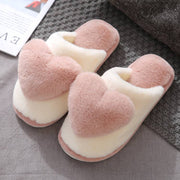 Mauve Heart Slippers 5.5-6