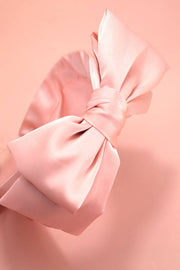 Blush Satin Bow Headband