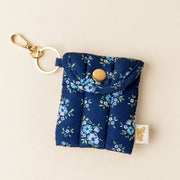 Puffy Earbud Case Keychain-Endless Daydream Navy