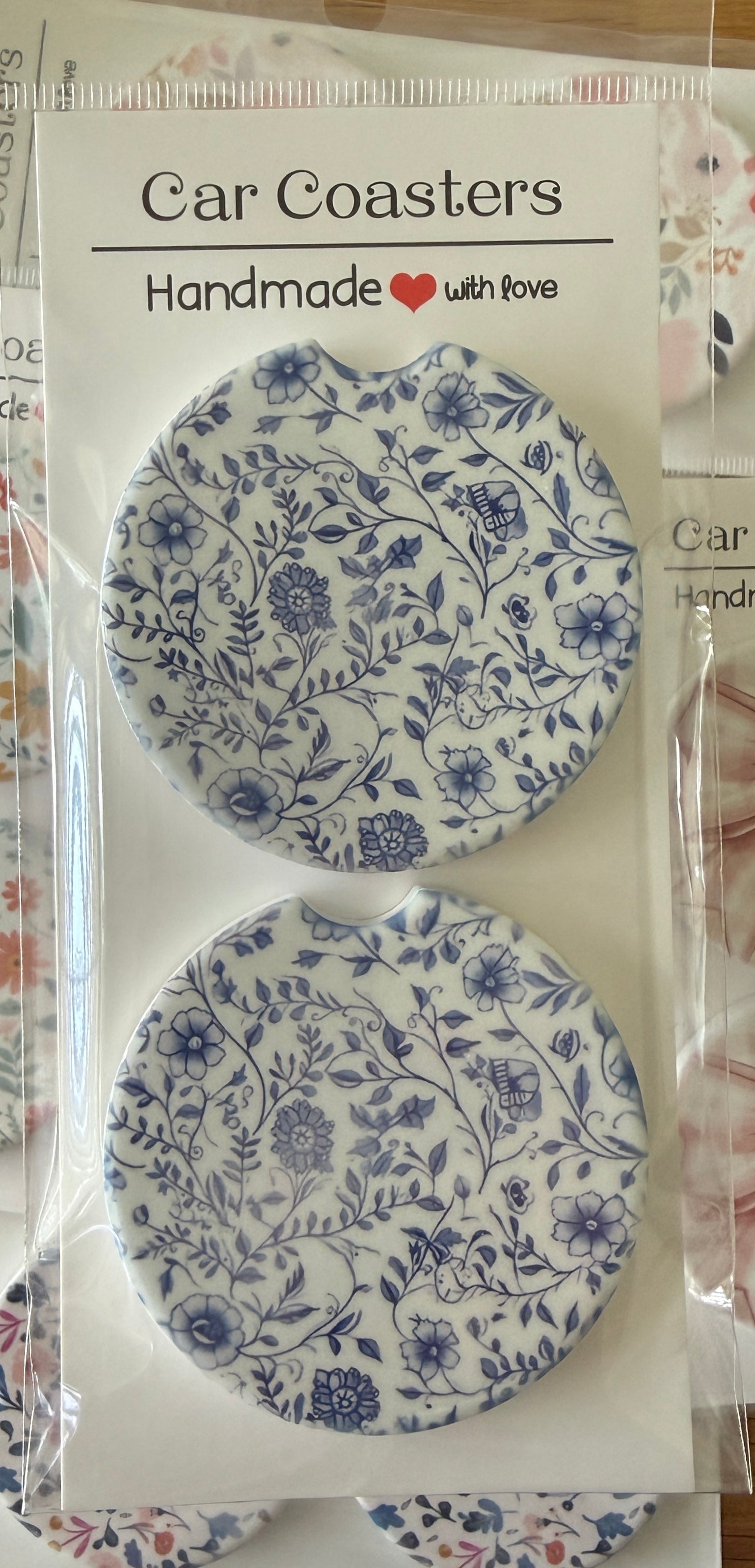 Floral Car Coasters