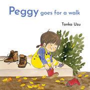 Children's book "Peggy Goes for a Walk" featuring colorful illustrations, hardcover, educational content for ages 3-5