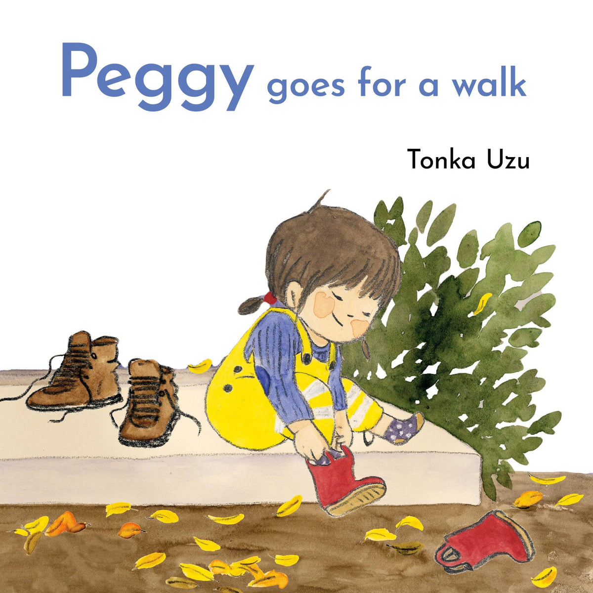 Children's book "Peggy Goes for a Walk" featuring colorful illustrations, hardcover, educational content for ages 3-5