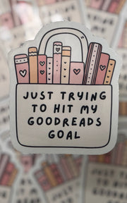 Trying to Hit My Goodreads Goal Paper & Vine Book Bar