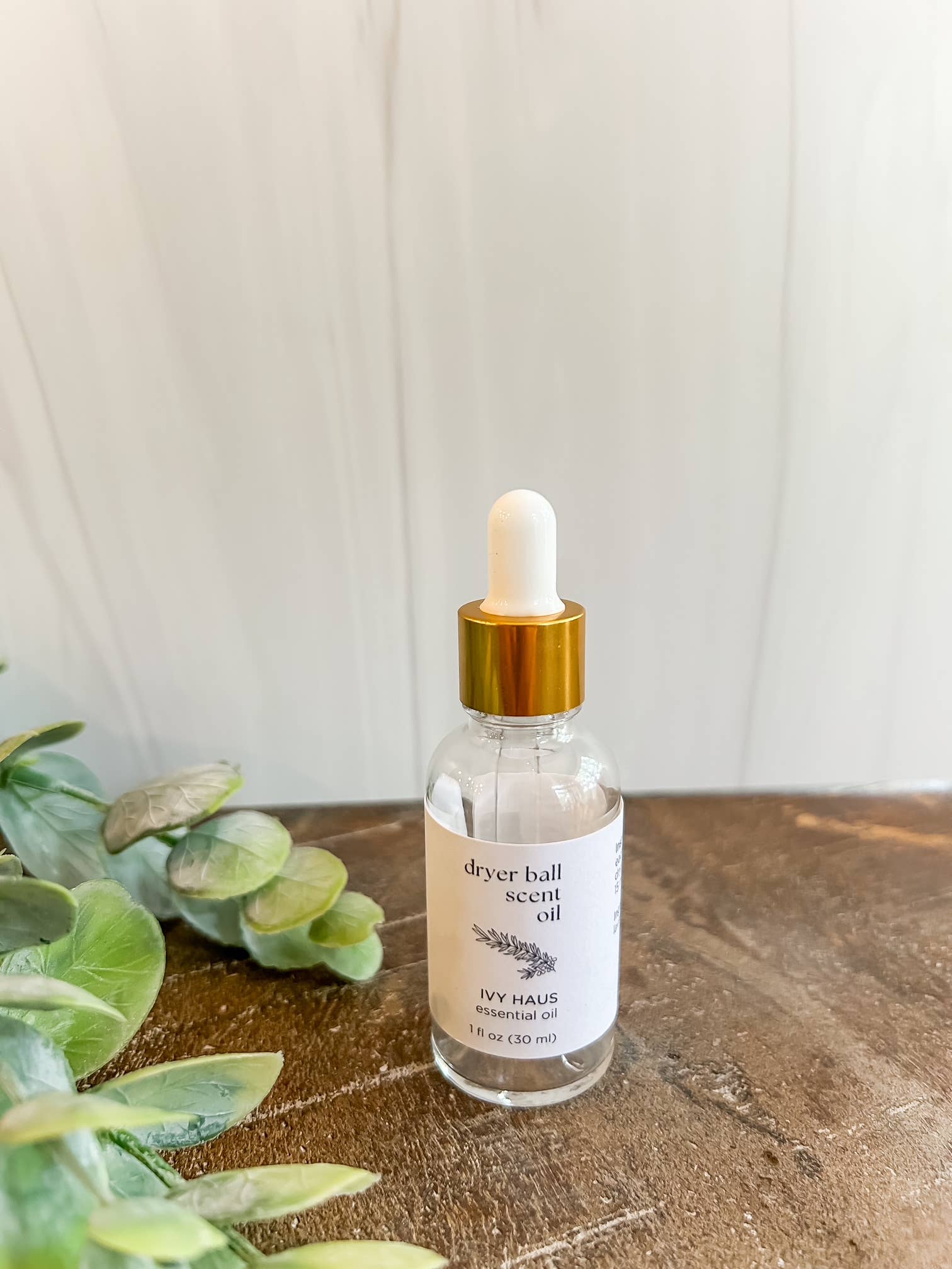 Lavender Dryer Ball Scent Oil Dropper Bottle for eco-friendly laundry, 30ml glass, calming fragrance