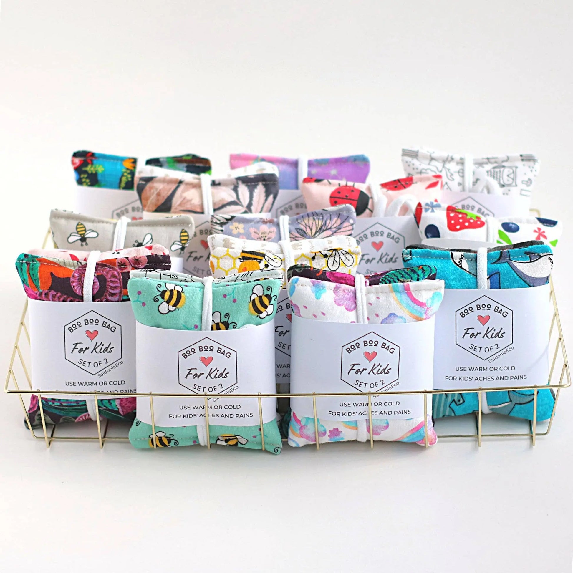 Boo Boo Bag For Kids - colorful, kid-friendly first aid kit with bandages, wipes, and essential supplies