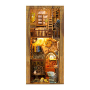 DIY Book Nook Kit: Eternal Bookstore with Dust Cover, miniature wooden model, craft lovers gift idea, detailed shop design