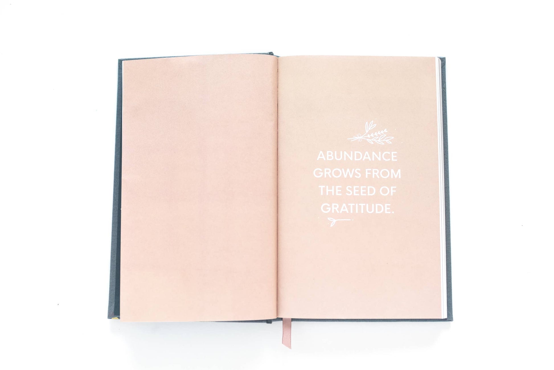 The Gratitude Journal for Women with pink floral cover, inspirational prompts, hardcover, 120 pages