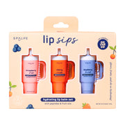 Buy now Lip Sips Hydrating Lip Balm Set in assorted colors, nourishing formula, perfect gift idea